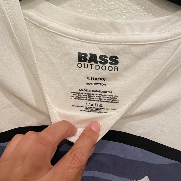 NWT Boys Graphic T-Shirt Bass Outdoor Shirt​​​​​ - Picture 4 of 4